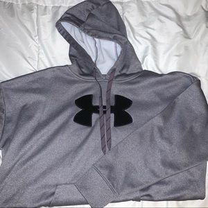Under Armour Purple Fleece Logo Hoodie Size XL